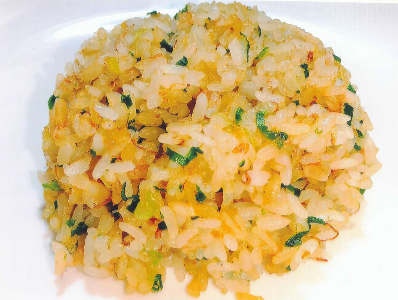 葉ニンニクの和風チャーハン